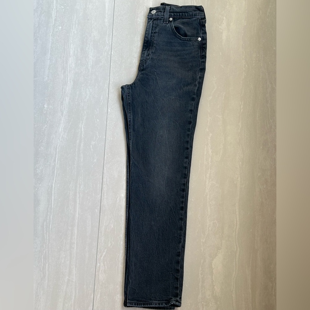 Levi's Charcoal Slim Straight Jeans - Picture 14 of 14